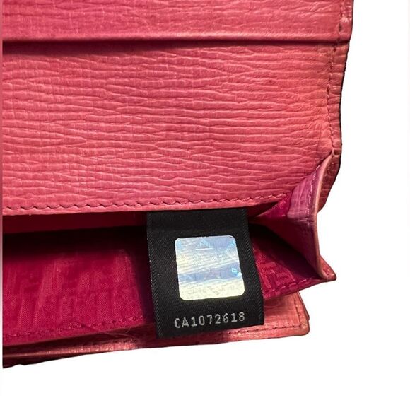 Fendi Zucca Long Brown Trifold Wallet - Picture 9 of 11